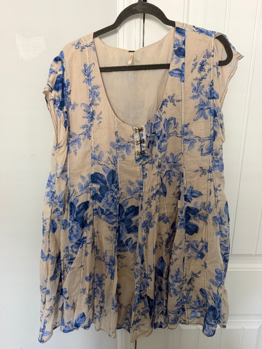 Blue and white free people dress